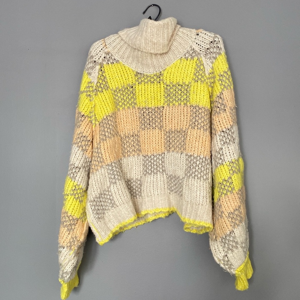 Free People Check Me Out Cowl Neck Sweater M